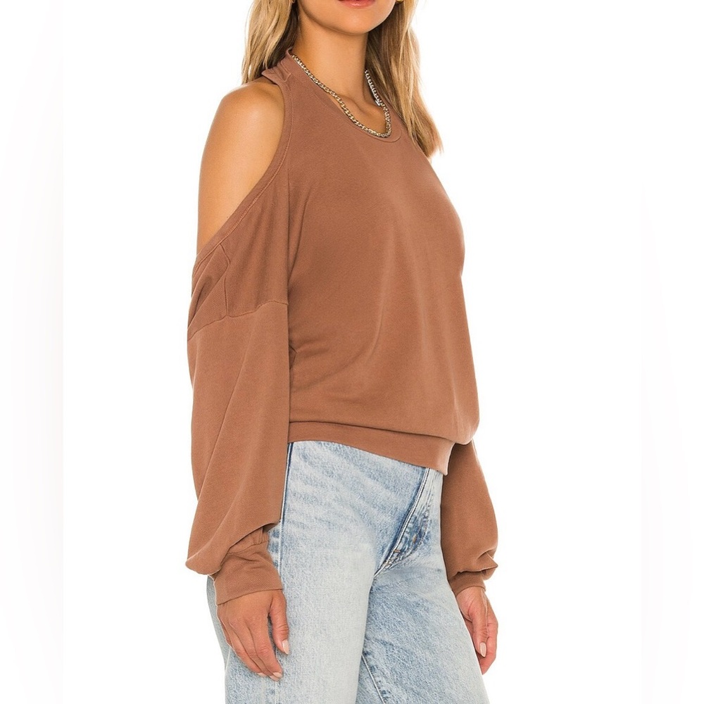 LANSTON || Halter Pullover in Pecan Brown - SZ Small ✨NWT✨